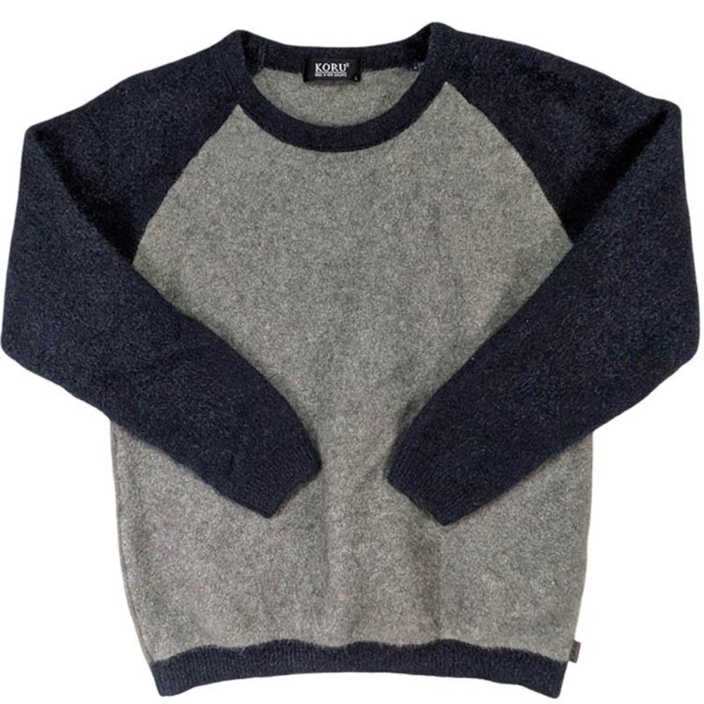 Koru Merino Wool‎ Sweater Mens L Gray Gorpcore Cabincore Heritage Wear Luxury